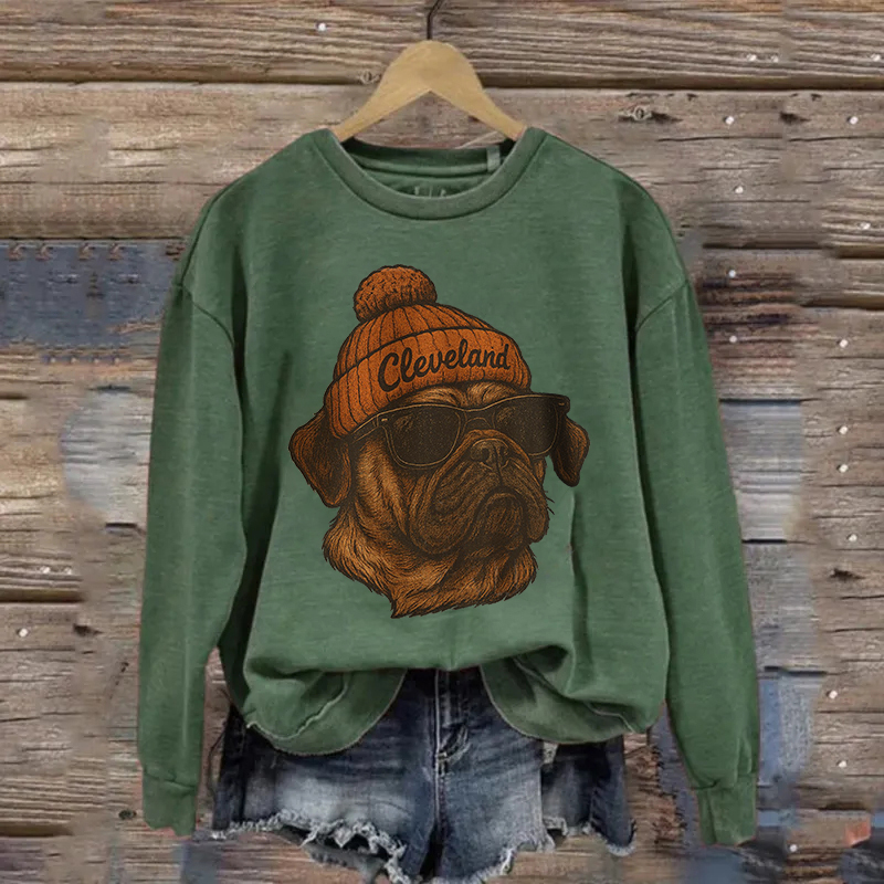 Cleveland Football Mascot Style Sweatshirt