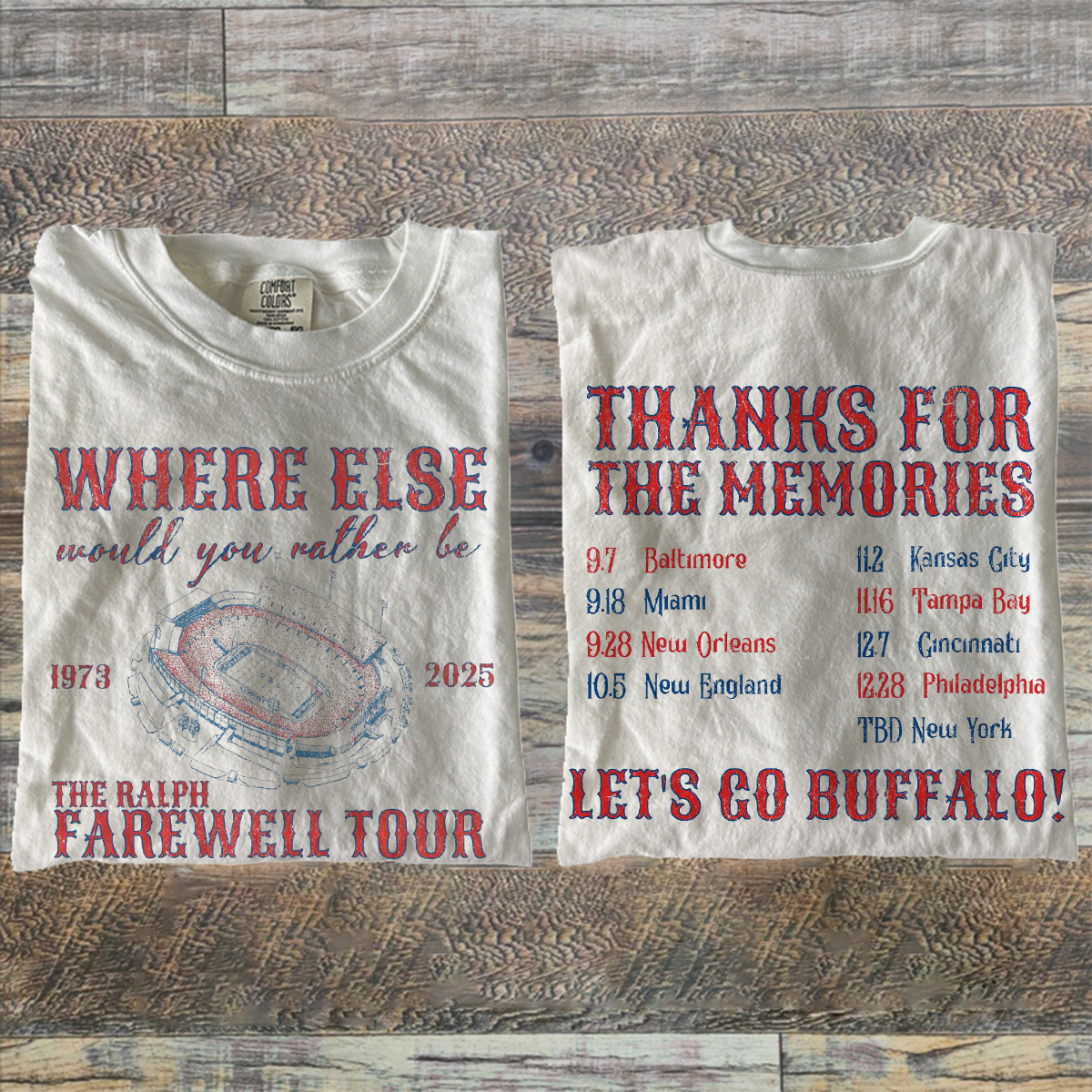 Buffalo Football The Ralph Farewell Tour T-shirt