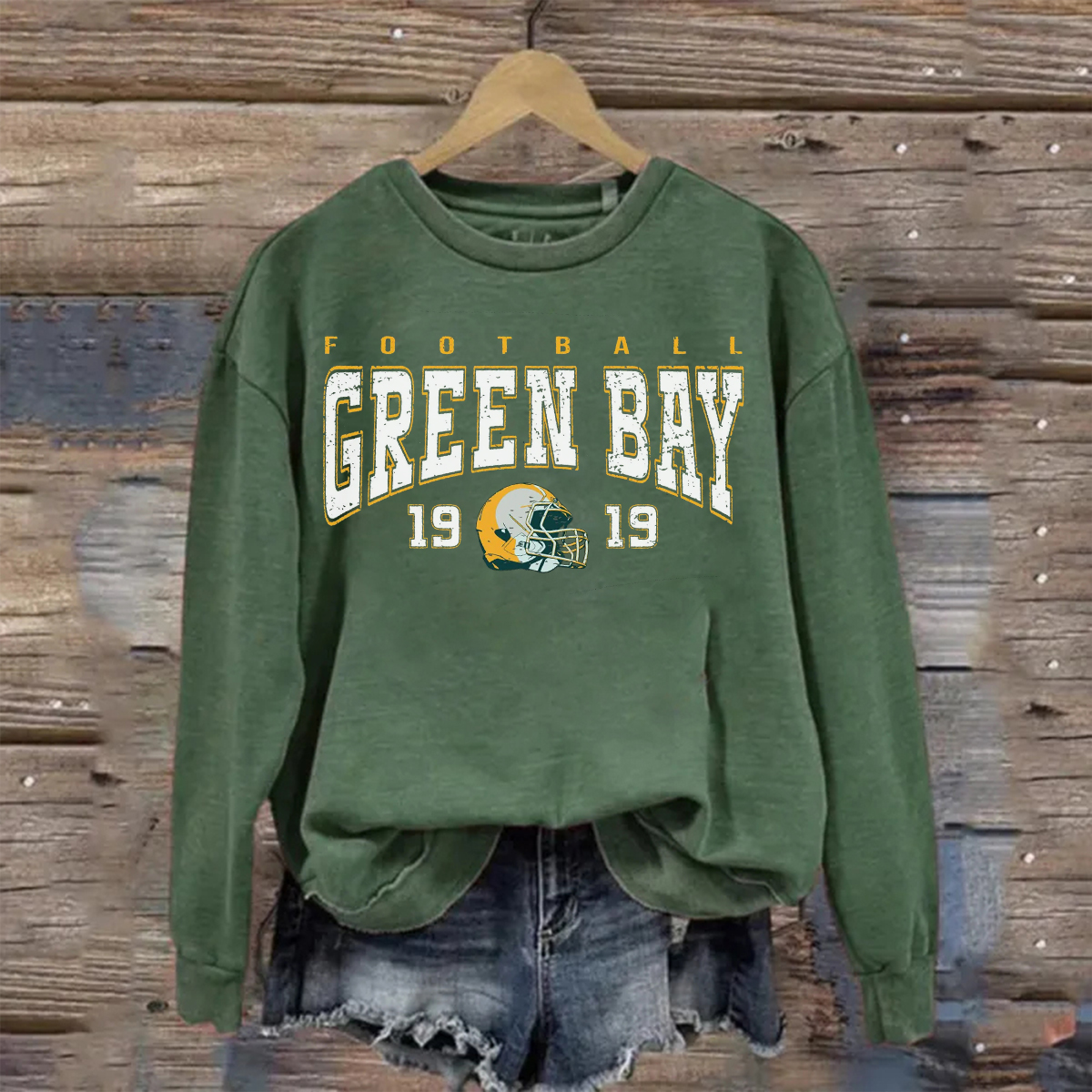 Retro Green Bay Football Sweatshirt