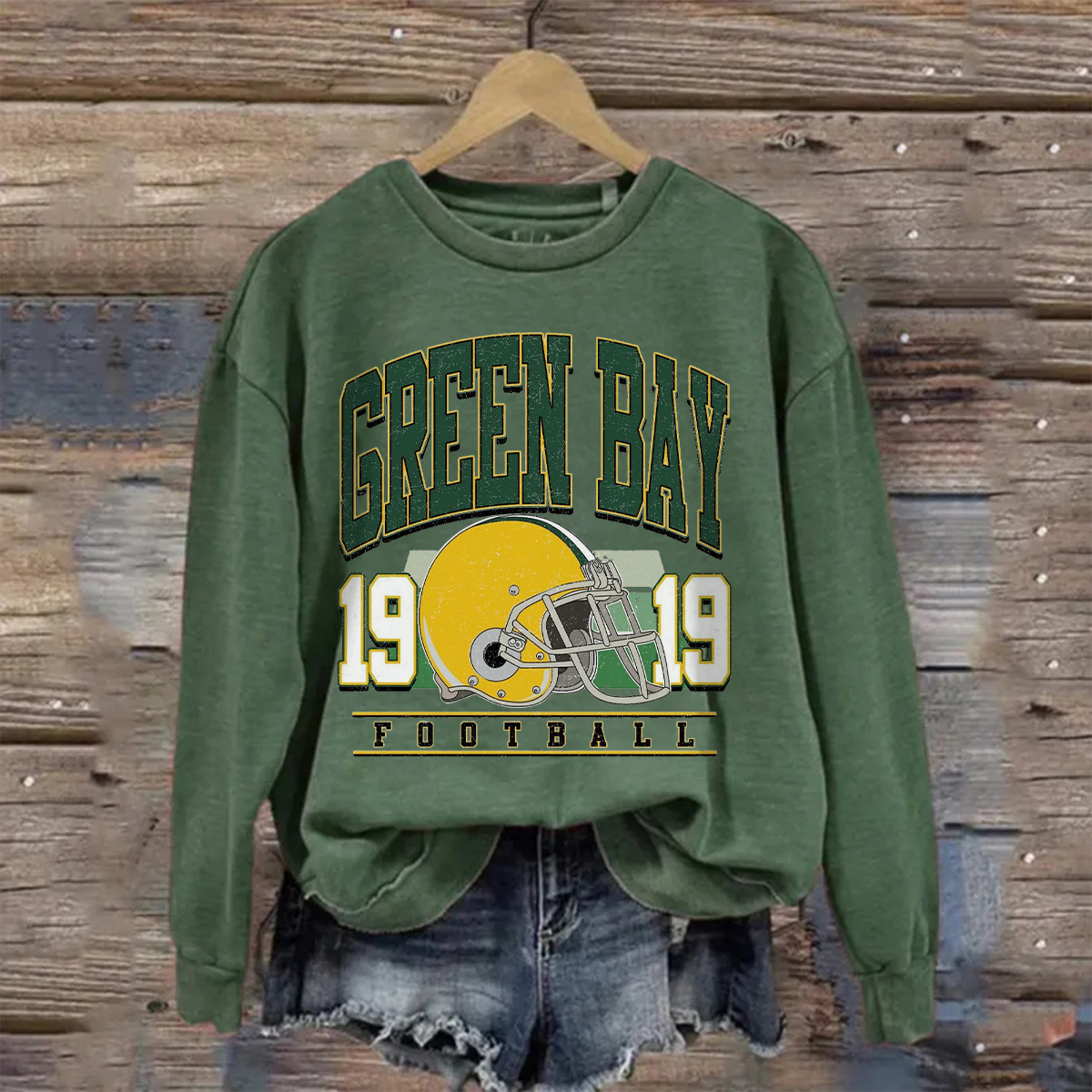 Green Bay Football Vintage Style Sweatshirt