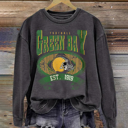 Green Bay Football Vintage Style Sweatshirt