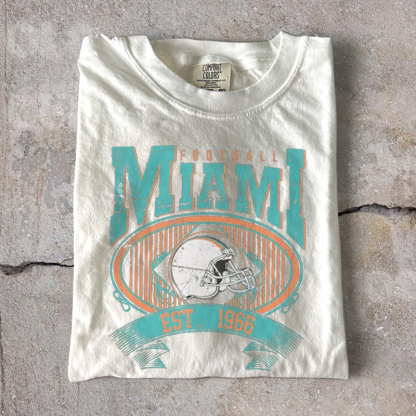 Miami Football Vintage Style T-shirt
