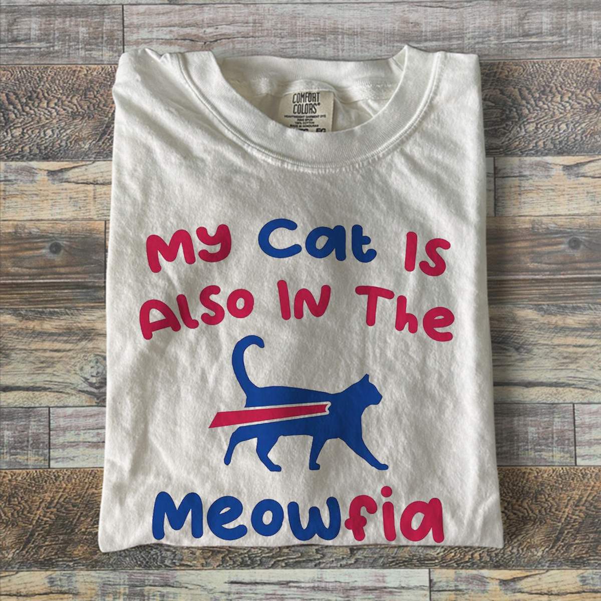 My Cat Is Also In The Meowfia Buffalo Football T-shirt