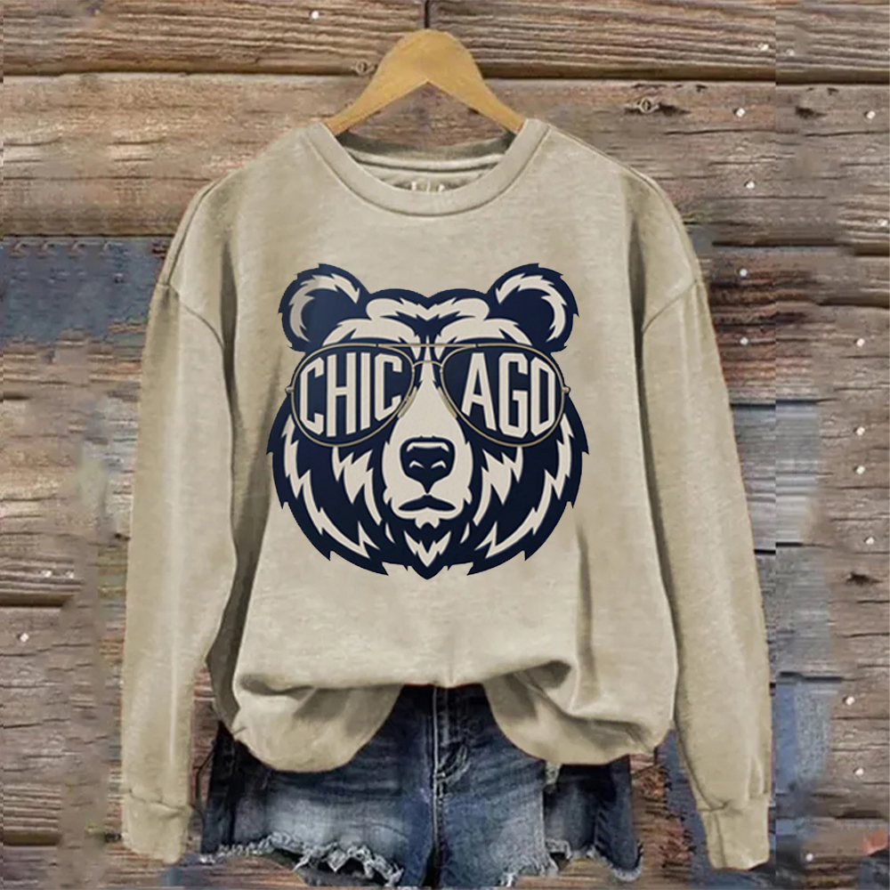 Vintage Chicago Football Crewneck Sweatshirt