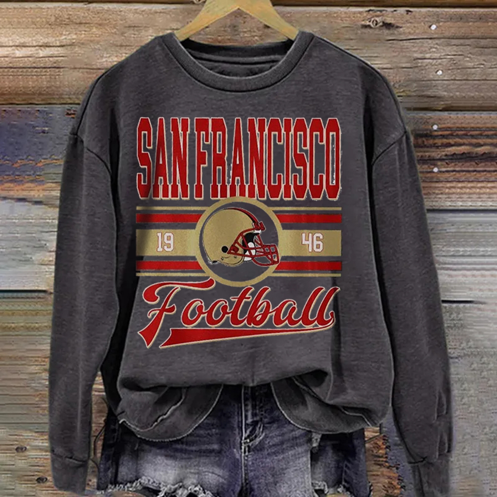 San Francisco Football Vintage Style Sweatshirt