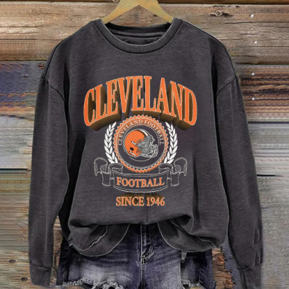 Cleveland Football Vintage Style Sweatshirt