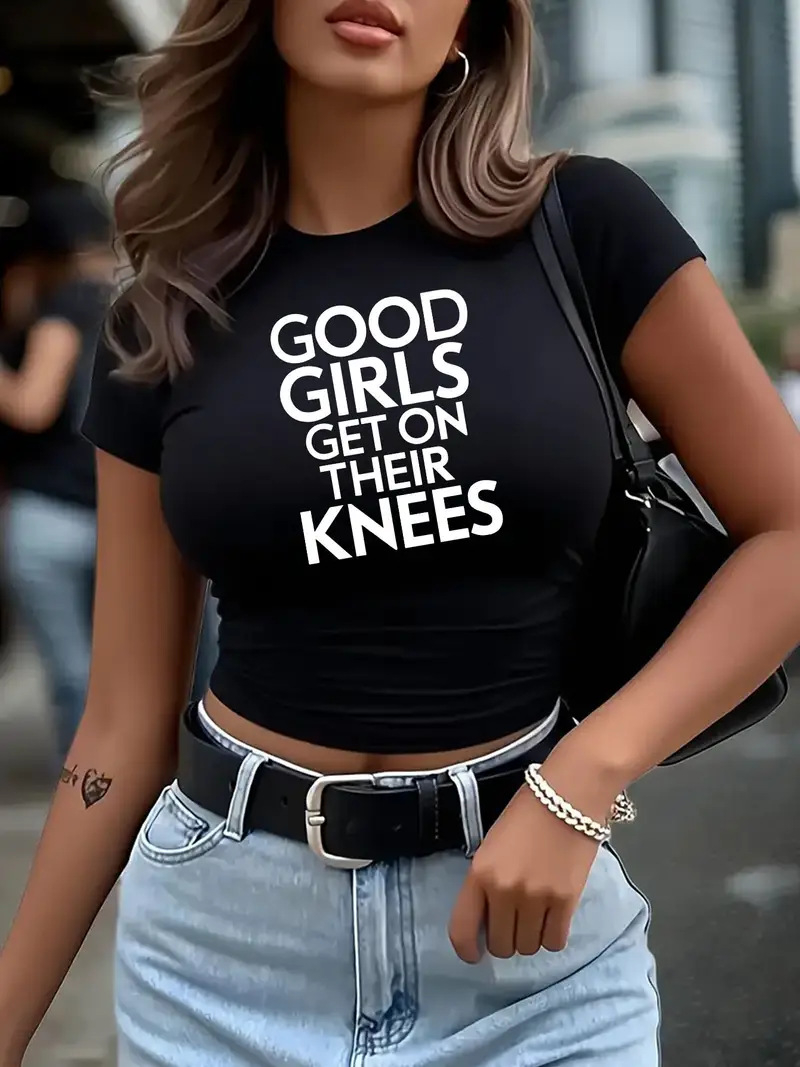 Good girls will kneel down.