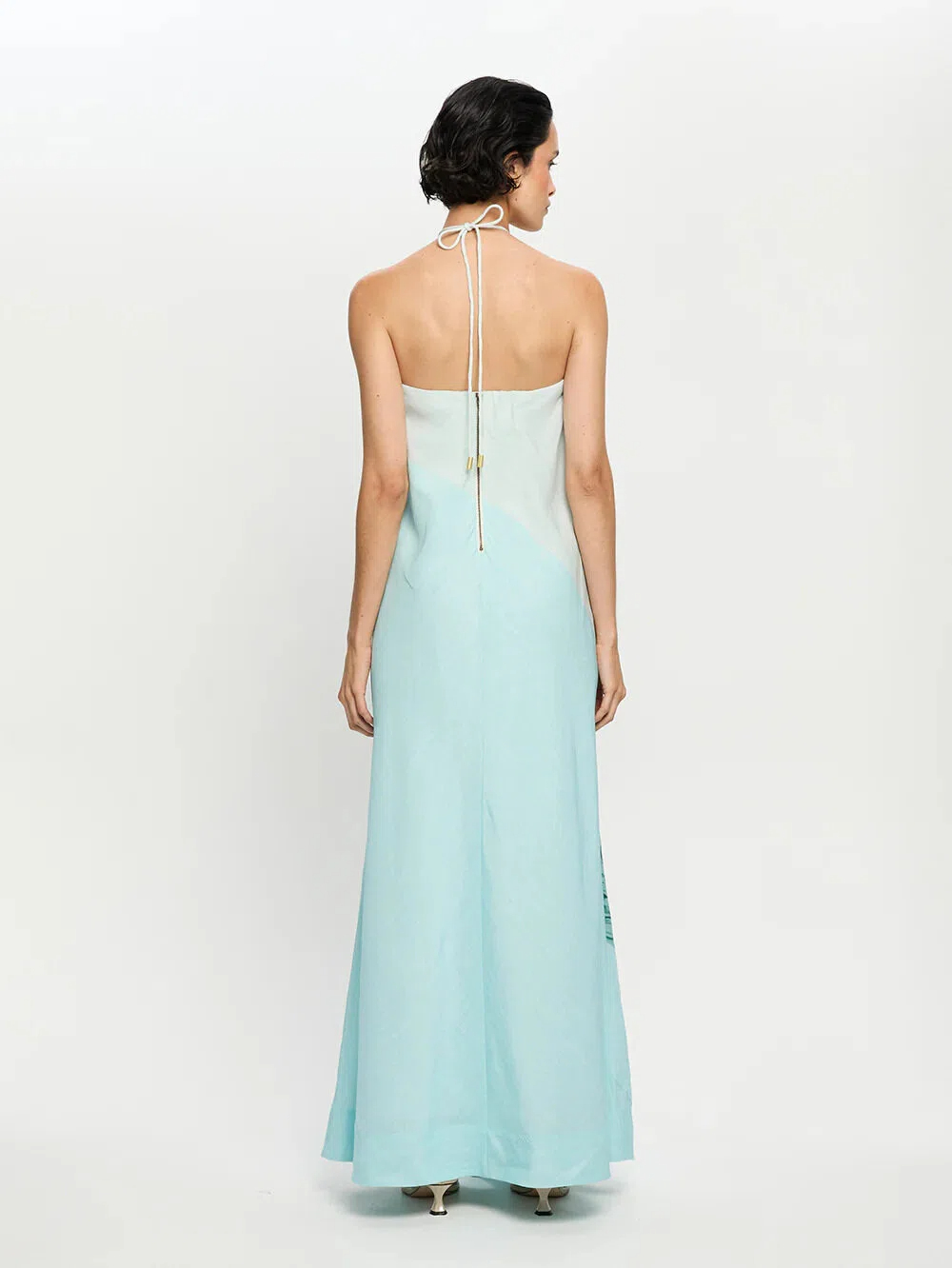 Bird of Paradise Halter Maxi Dress