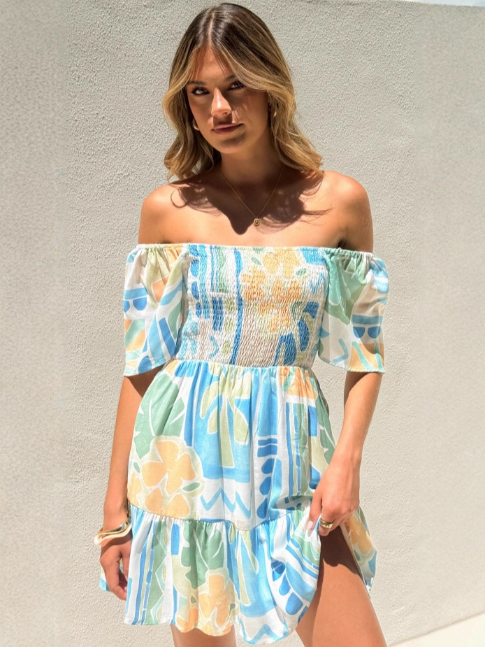 [Copy]Tropico Fruit Print Cami Maxi Dress