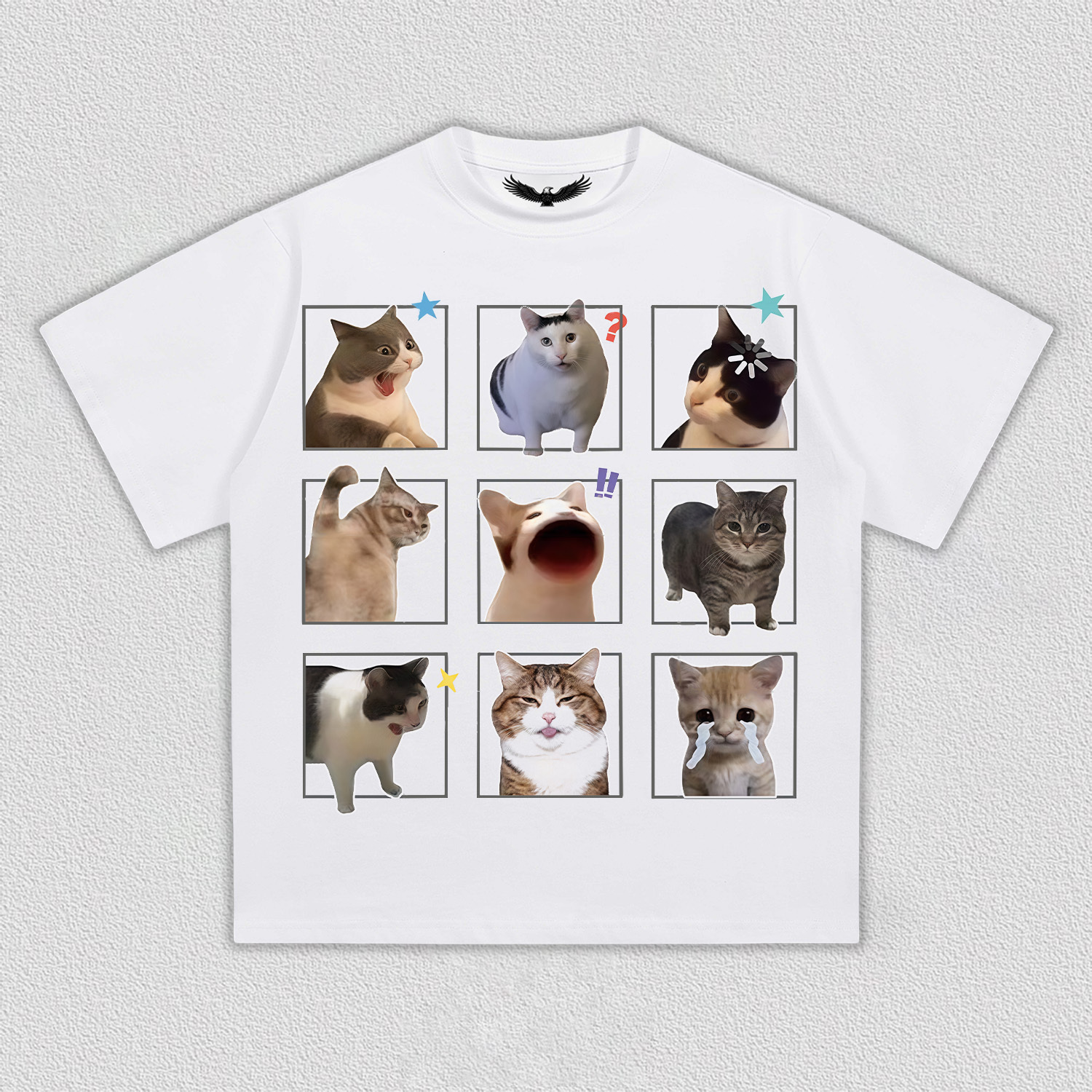 Fun Cat Expression T-Shirt