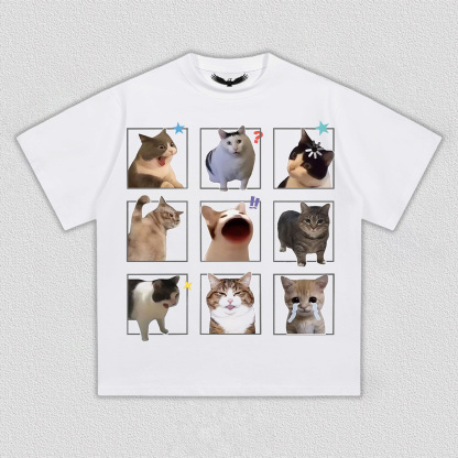 Fun Cat Expression T-Shirt