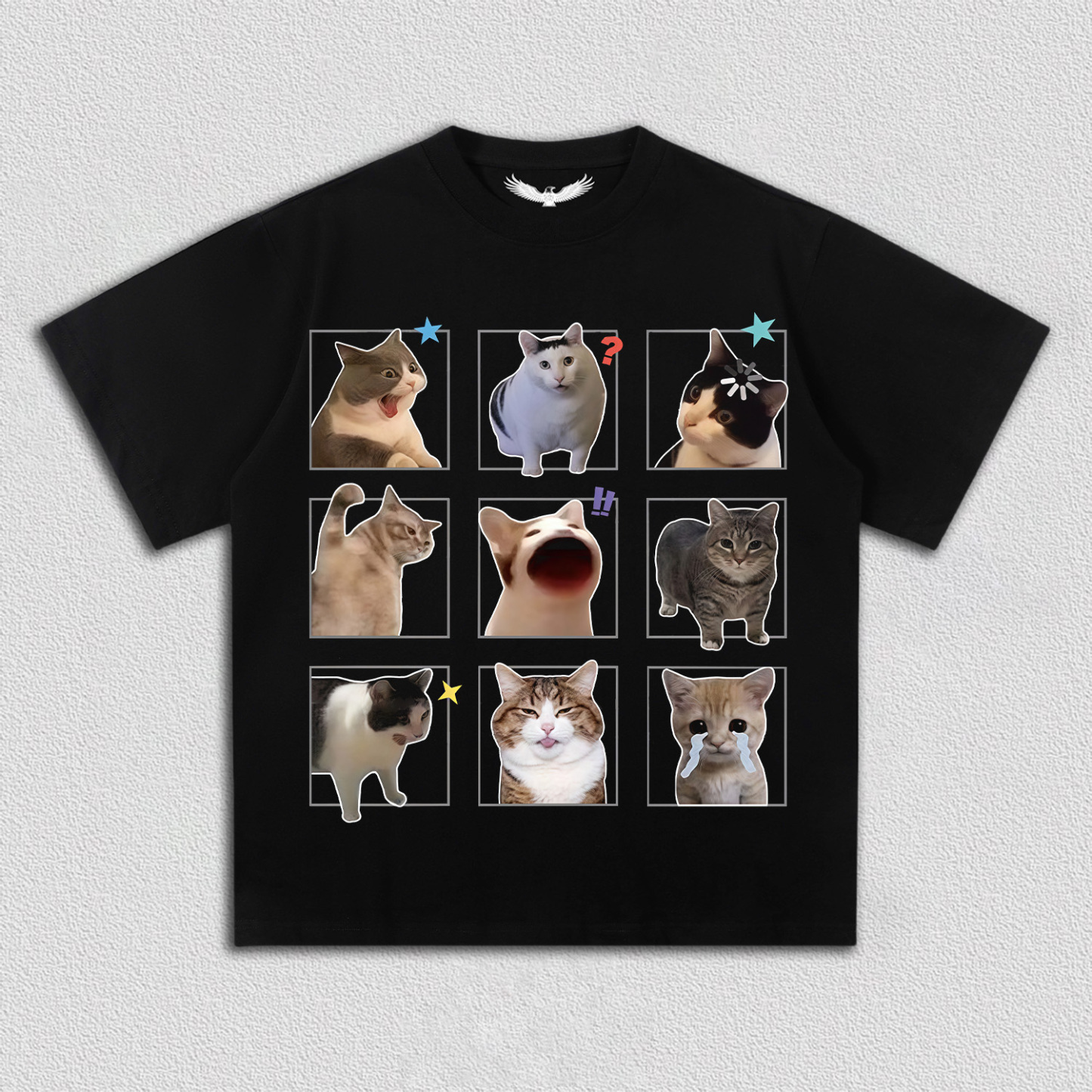 Fun Cat Expression T-Shirt