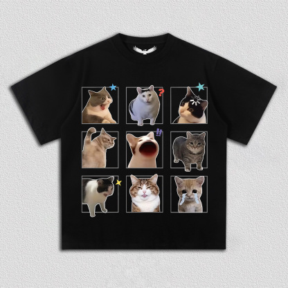Fun Cat Expression T-Shirt