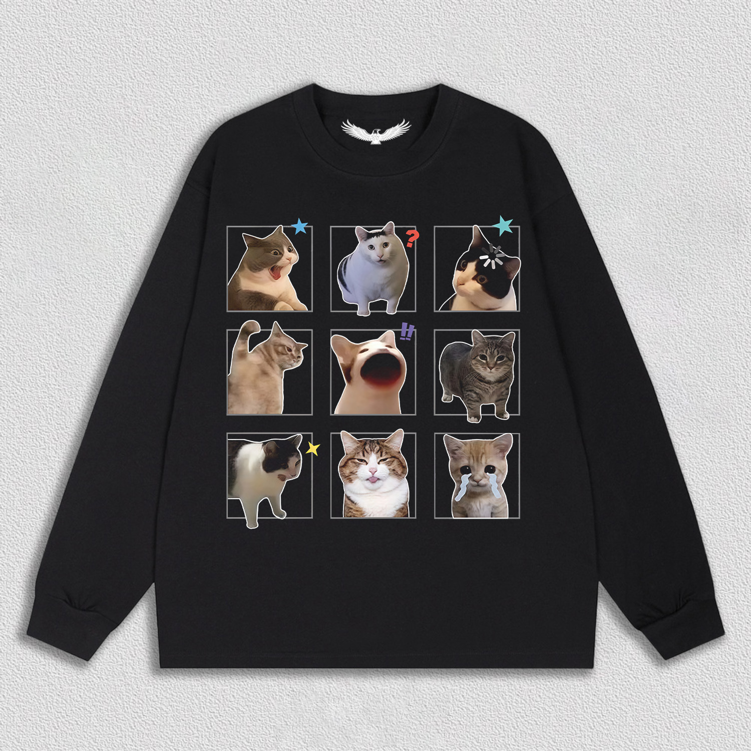 Fun Cat Expression T-Shirt