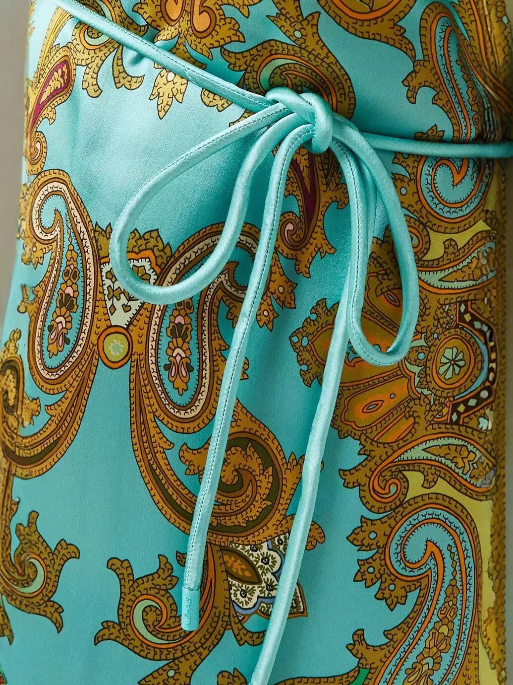 Psychedelic Paisley Print Kaftan Midi Dress