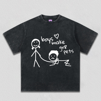 BOY MAKE GR8 PETS TEE