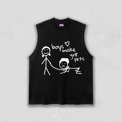 BOY MAKE GR8 PETS TEE