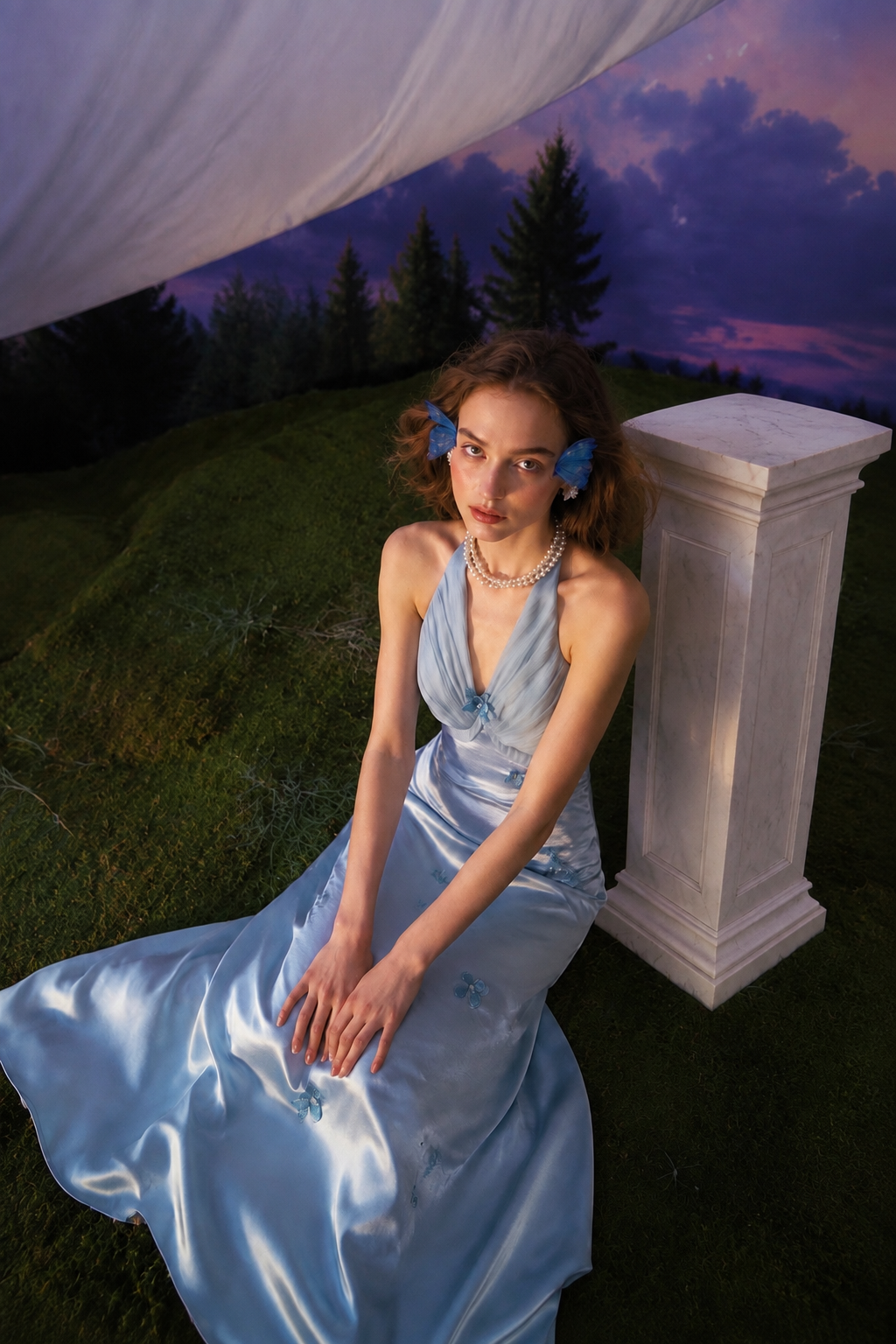 Sapphire Petals At Dawn