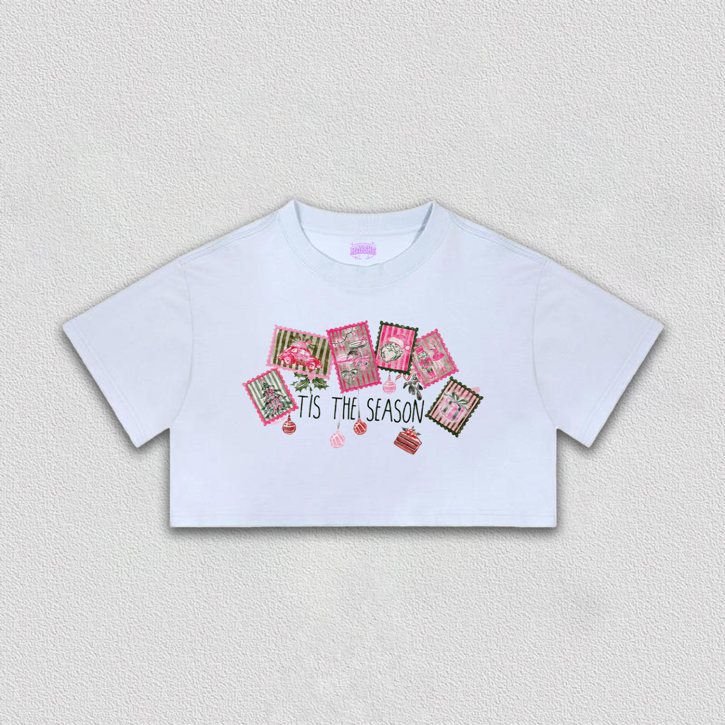 Christmas Collection Crop Tee-5