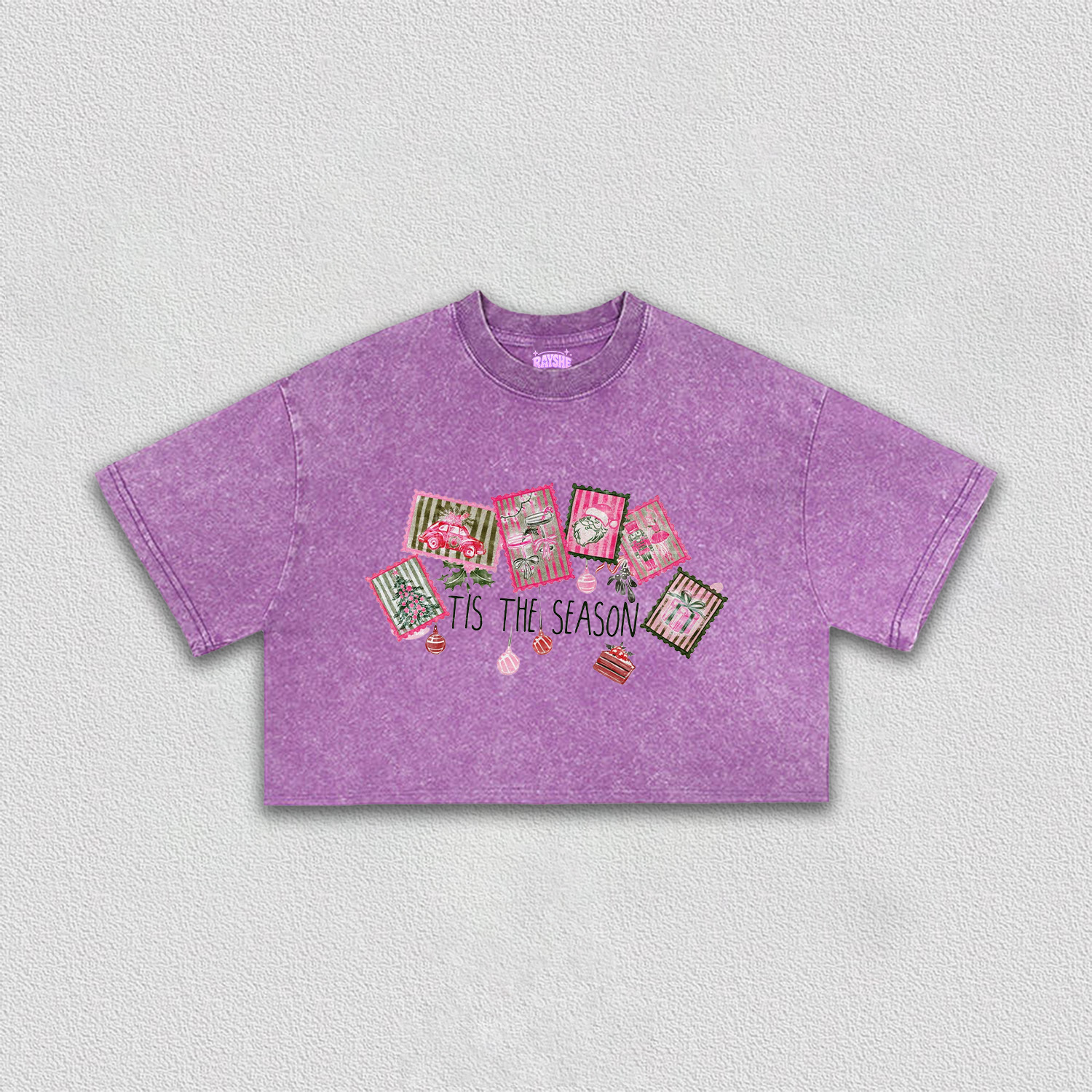 Christmas Collection Crop Tee-5