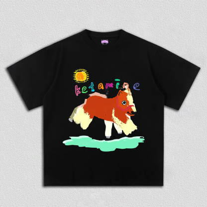 Delusional K Horse Y2K TEE