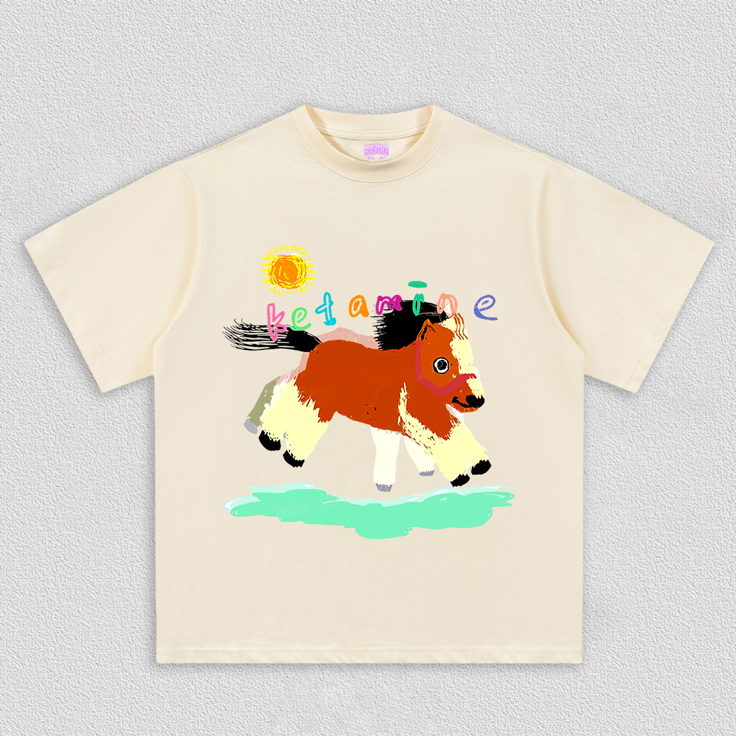 Delusional K Horse Y2K TEE