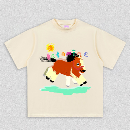 Delusional K Horse Y2K TEE