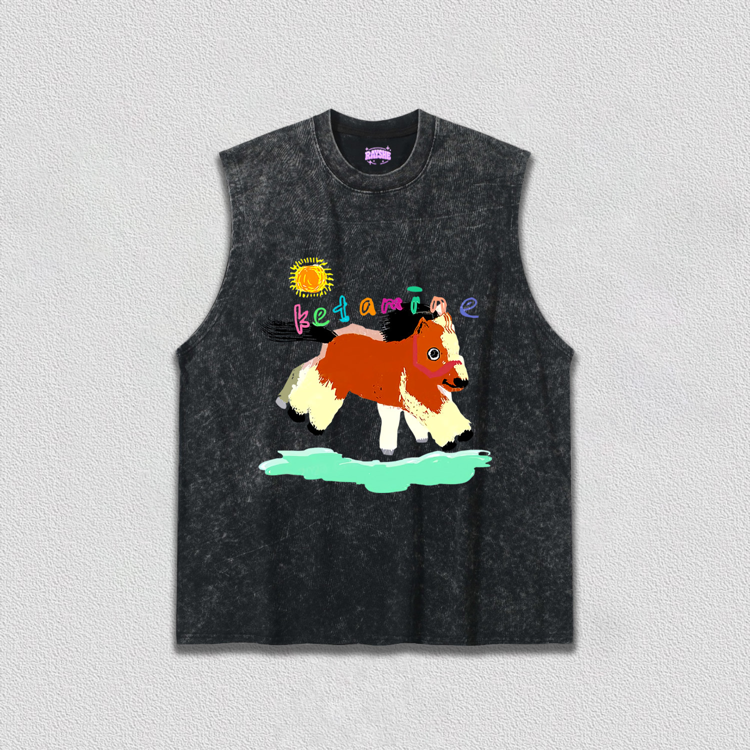 Delusional K Horse Y2K TEE