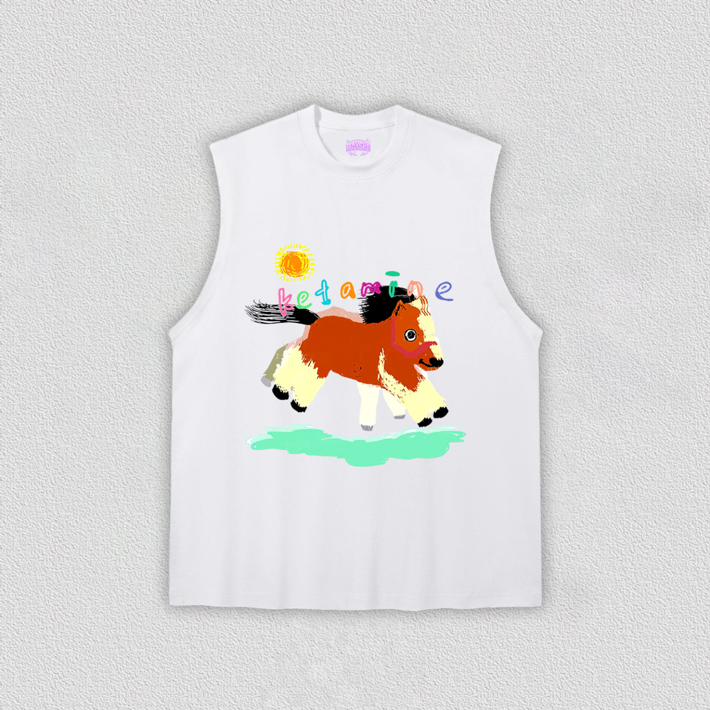 Delusional K Horse Y2K TEE