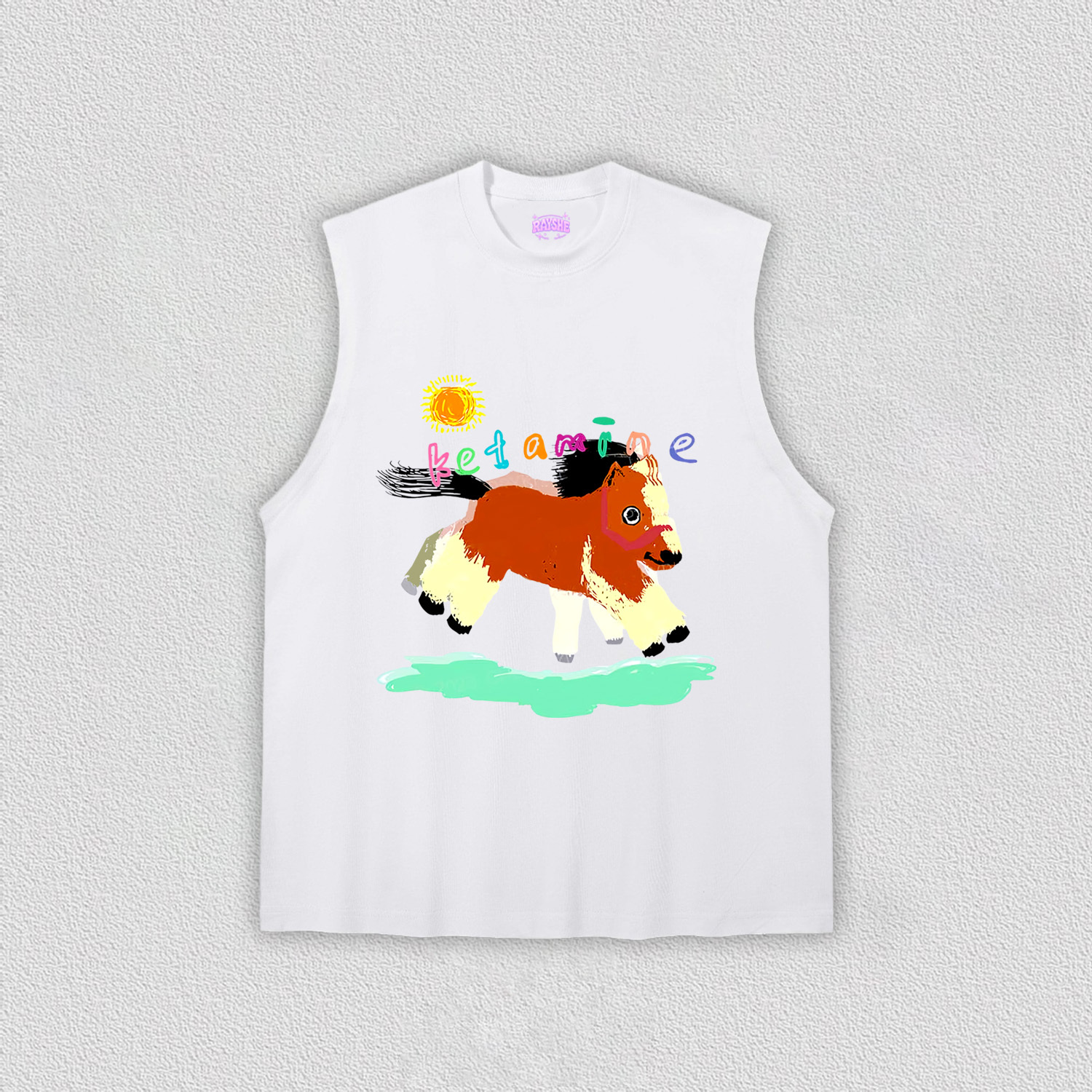 Delusional K Horse Y2K TEE