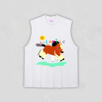 Delusional K Horse Y2K TEE