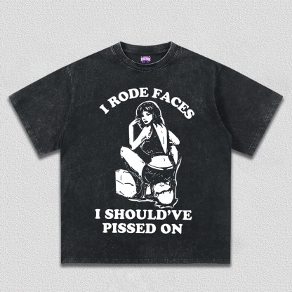 I Rode Faces Y2K TEE
