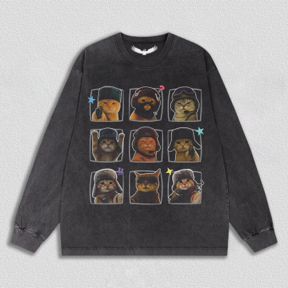 "Tactical Cat" Nine - Grid T-Shirt