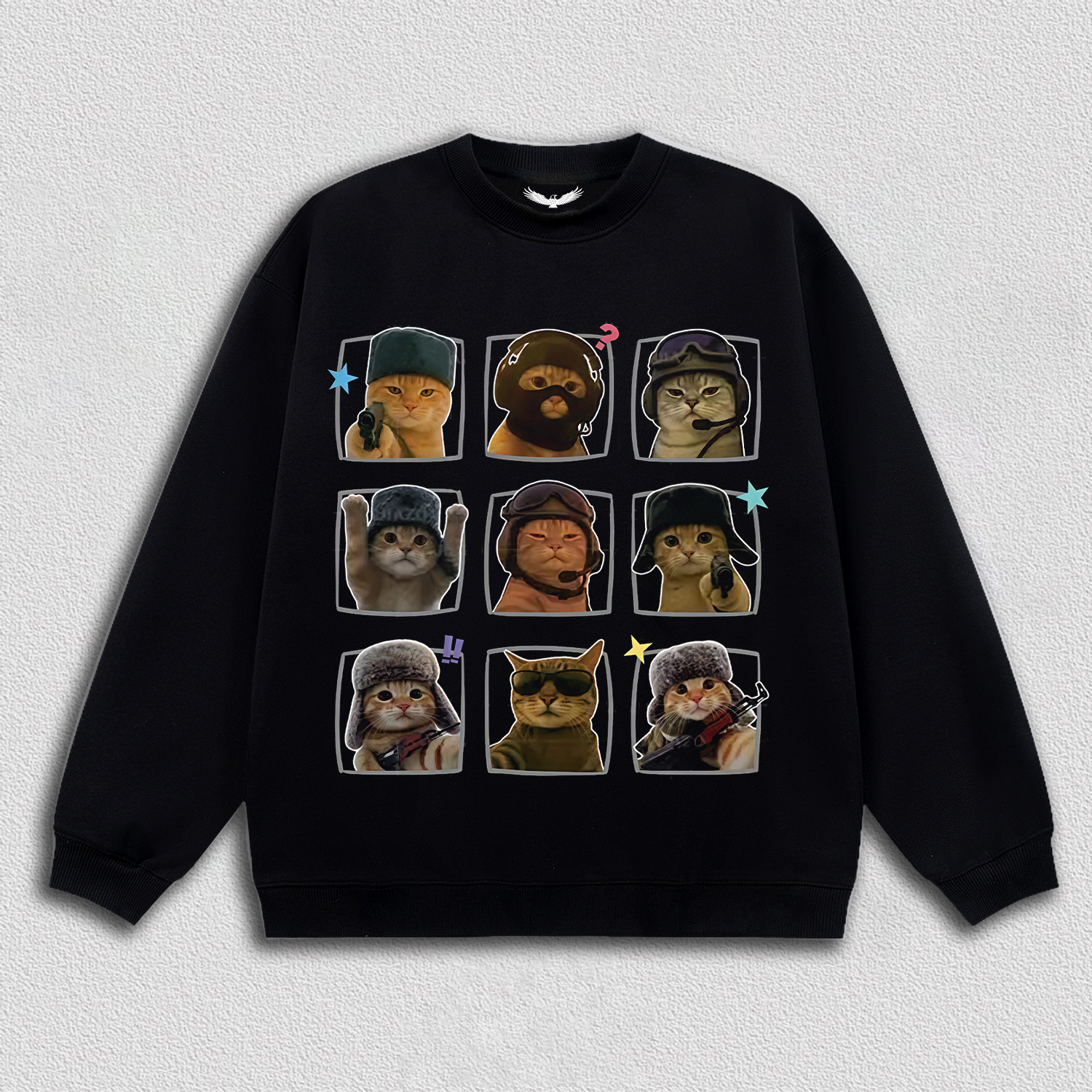 "Tactical Cat" Nine - Grid T-Shirt