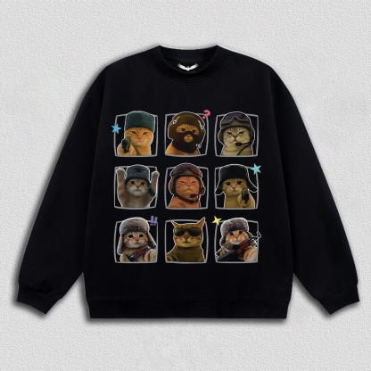 "Tactical Cat" Nine - Grid T-Shirt