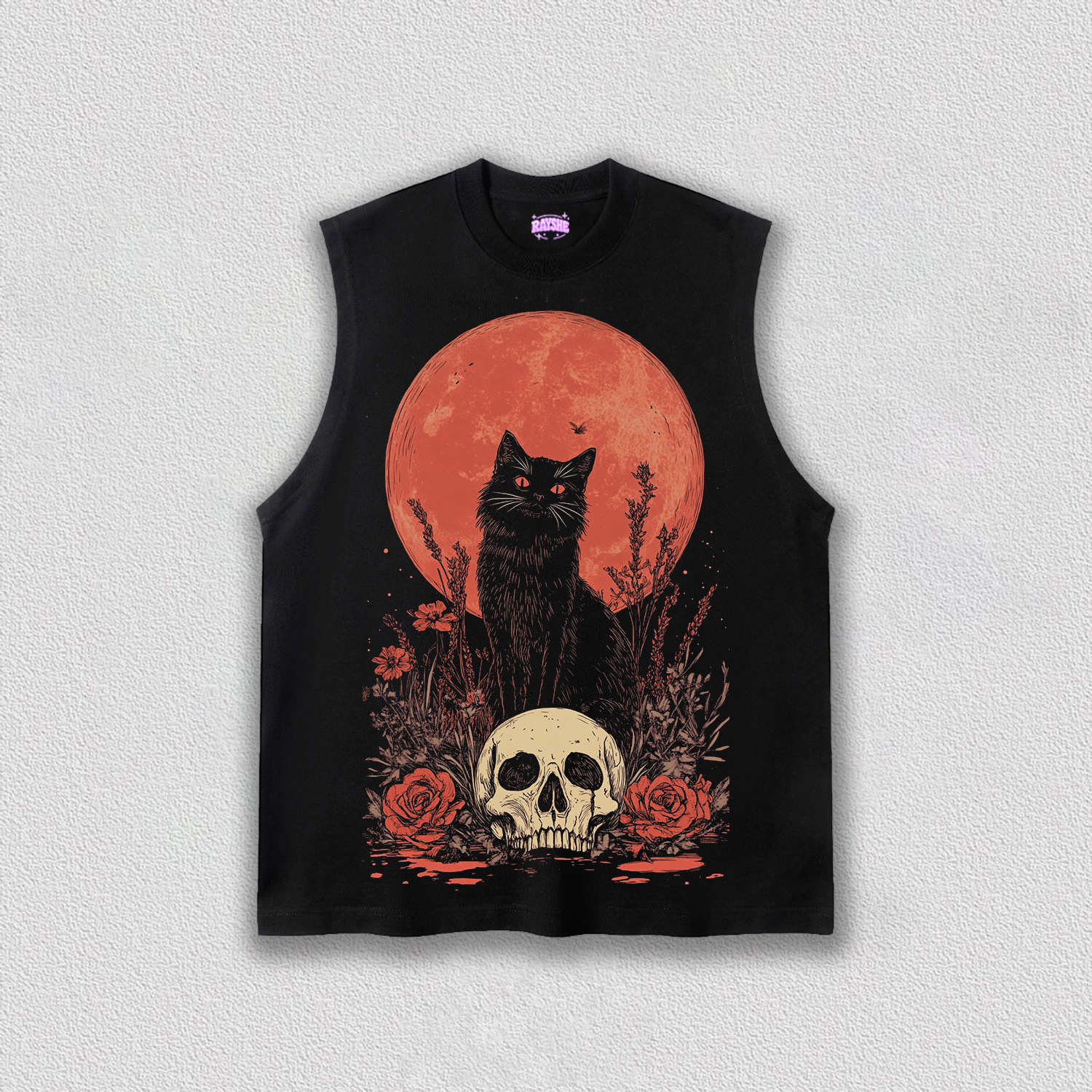 Halloween & Cats and Skeletons TEE