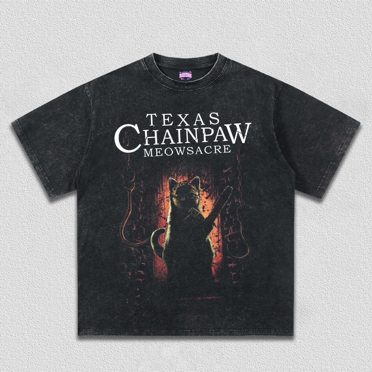 TEXAS CHAINPAW MEOWSACRE TEE