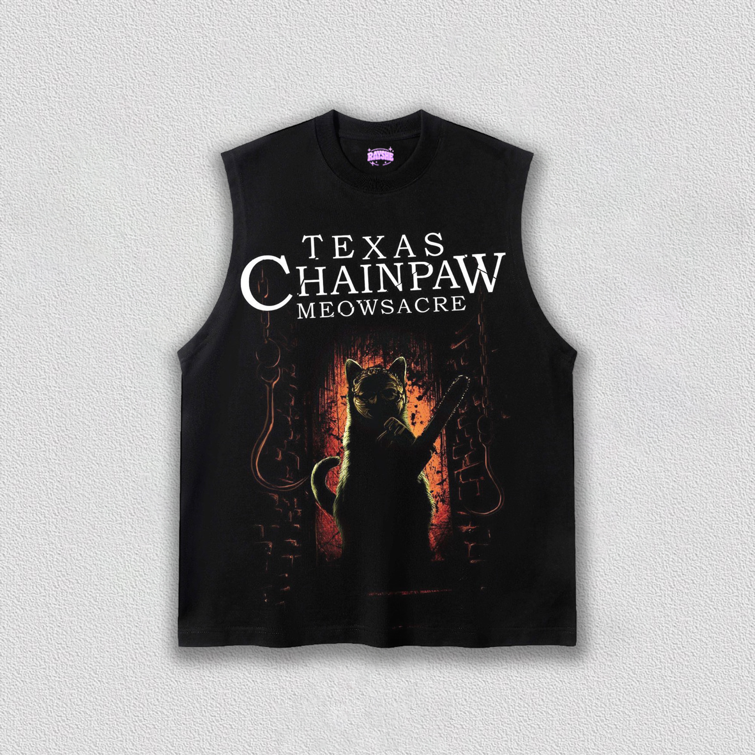 TEXAS CHAINPAW MEOWSACRE TEE