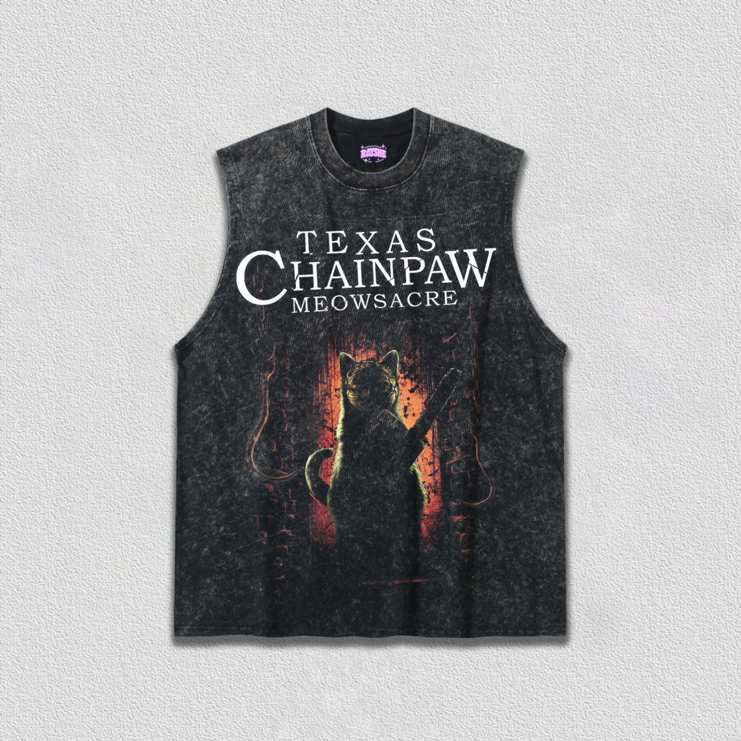 TEXAS CHAINPAW MEOWSACRE TEE