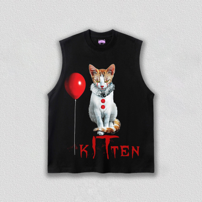 HALLOWEEN&KITTEN TEE