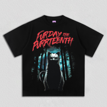 HALLOWEEN&FURAAY THE PURRTEENTH TEE