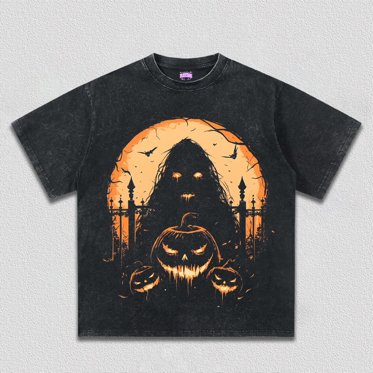 HALLOWEEN&PUMPKIN HEAD TEE