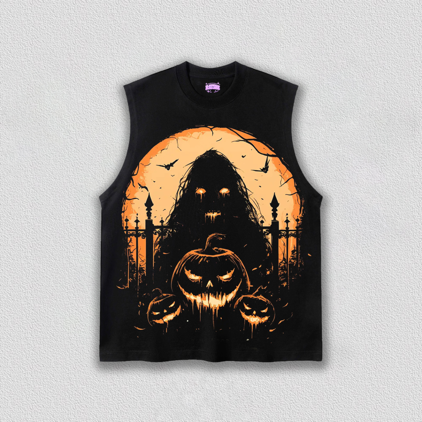 HALLOWEEN&PUMPKIN HEAD TEE
