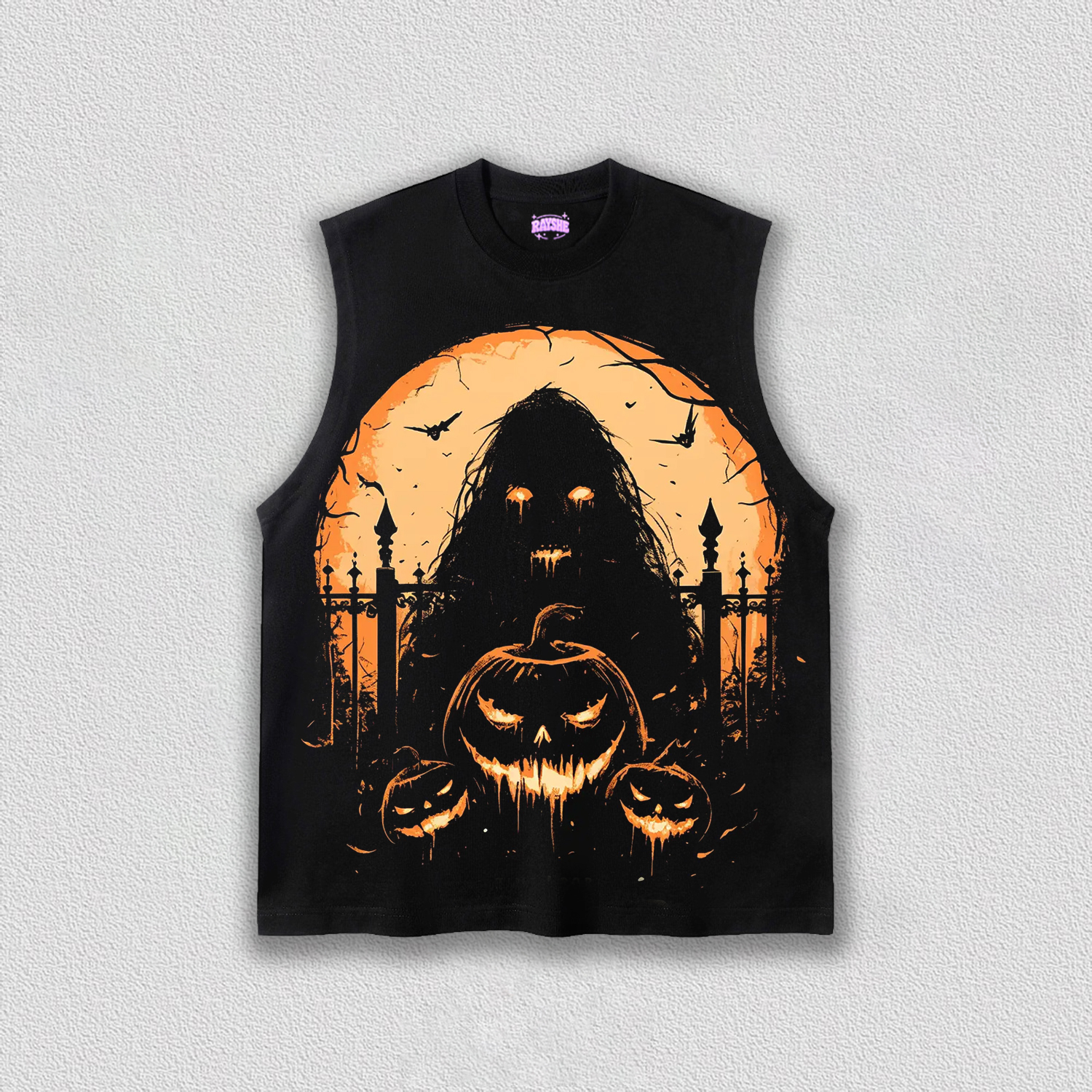 HALLOWEEN&PUMPKIN HEAD TEE