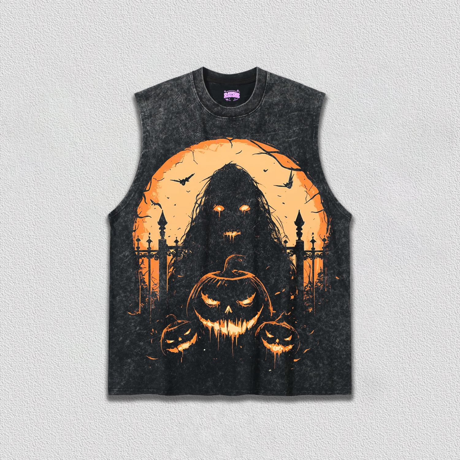HALLOWEEN&PUMPKIN HEAD TEE