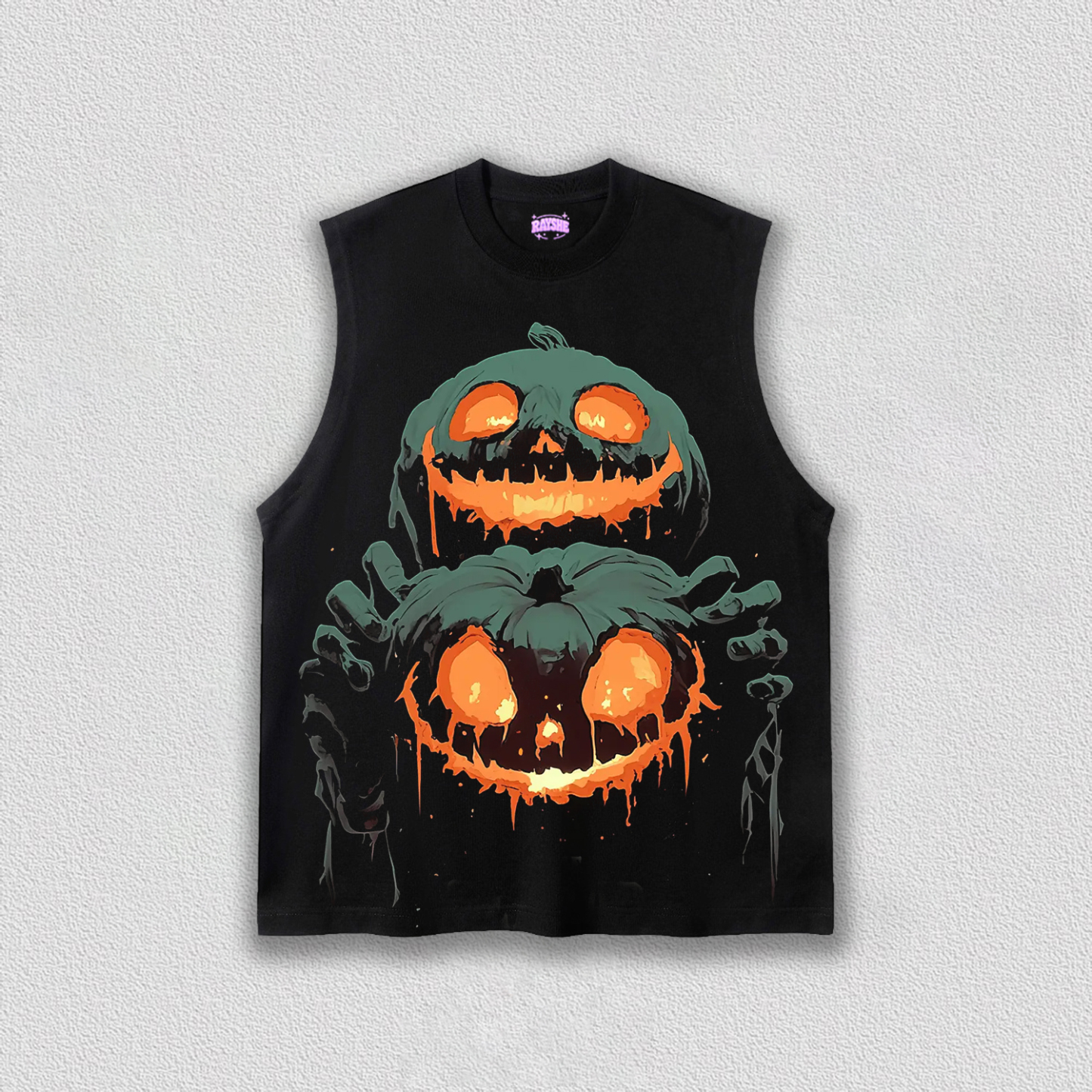 HALLOWEEN&PUMPKIN HEAD V1 TEE