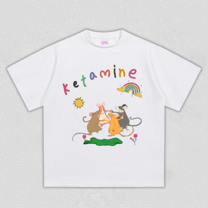 Rainbow Dancing Mice Y2K TEE
