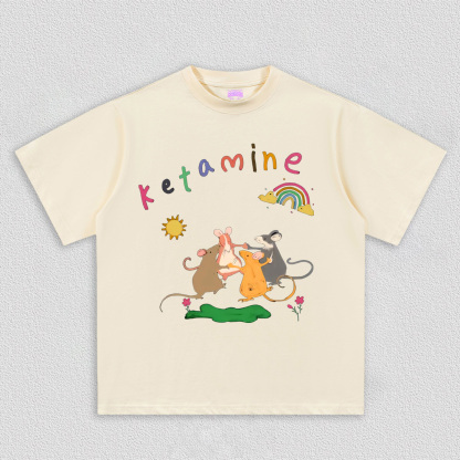 Rainbow Dancing Mice Y2K TEE
