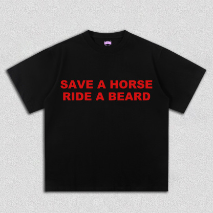 Ride A Beard Y2K TEE