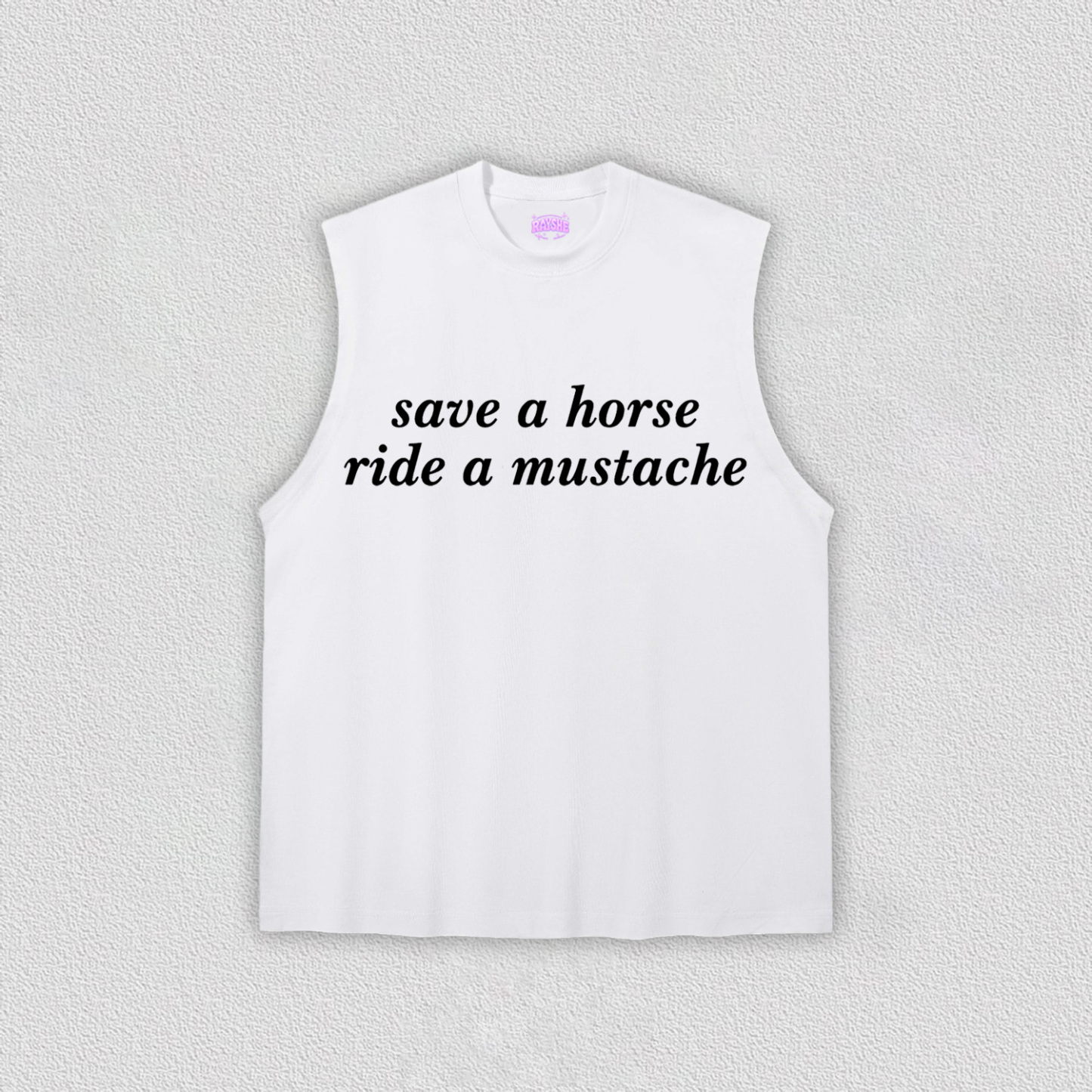 Ride A Mustache Y2K TEE